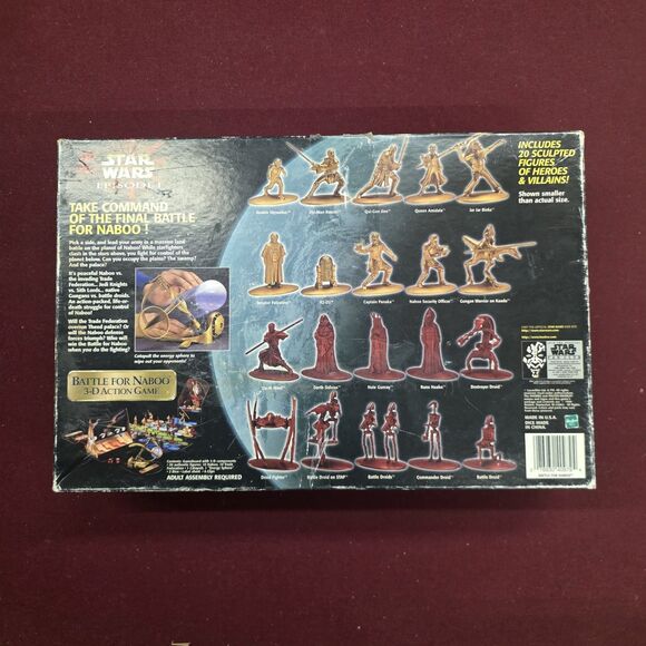 1999 Star Wars Episode 1 Jar Jar Binks + Battle For Naboo 3-D Board Game Lit - Picture 10 of 11